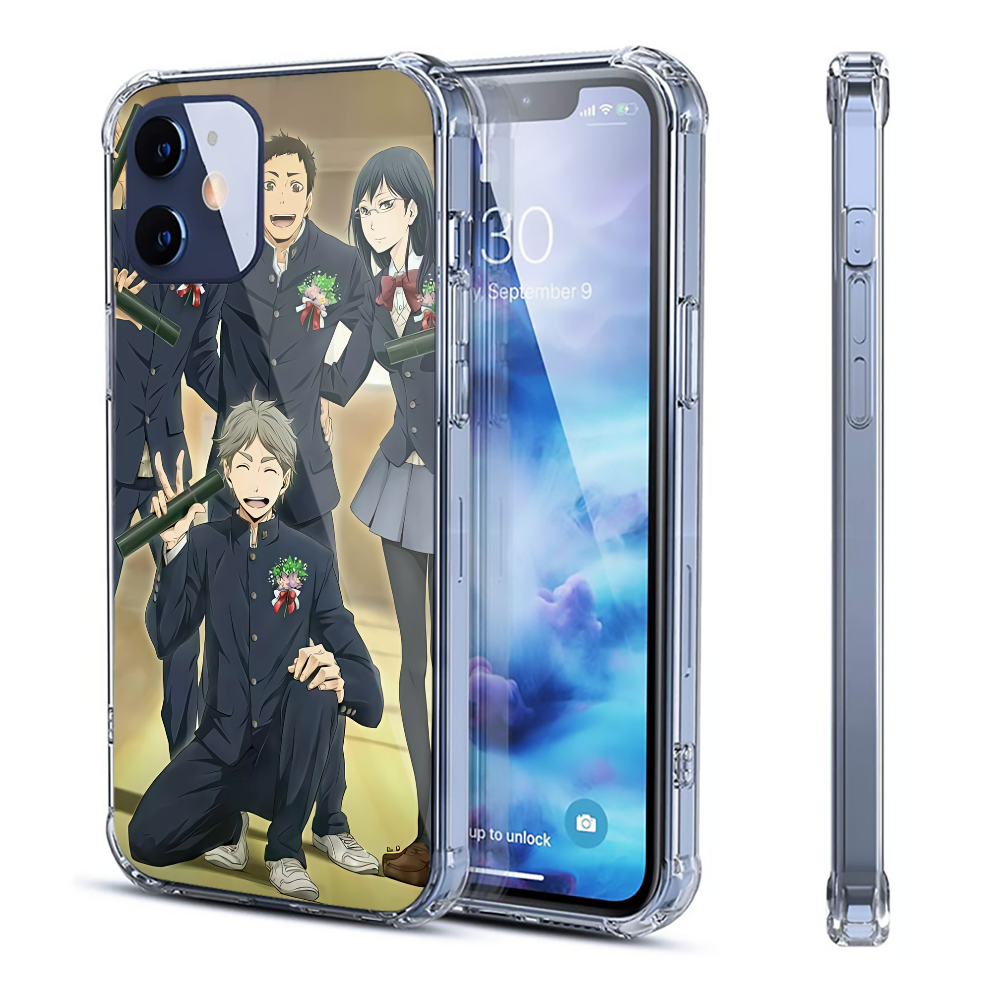 （画像用） ハイキュー!! Haikyu!! 【iPhone 12シリーズ対応】透明スマホケース（クリアソフトケース）